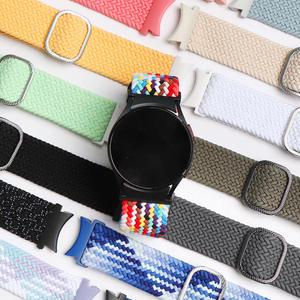 갤럭시 워치7 6 5 프로 스트랩 겔럭시워치4 클래식 브레이드 솔로루프 날개형 스포츠 시계줄 탄성 밴드 줄질