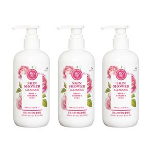 꽃을든남자 스킨샤워 클렌징 500ml 로즈 3개