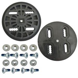 직경 4.5mm / m 104mm 스노우 보드 바인딩 디스크 세트 블랙 예비 부품 장착 플레이트 스트랩 인