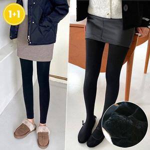 1+1 융털레깅스 유발 무발 택2 겨울필수 밍크퍼스타킹