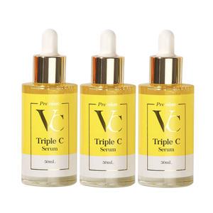 닥터메디엠 비타민 C 세럼50mlX3개+물티슈/잡티 기미 지우개/미백 주름/비타민 에센스/앰플/28년05월까지