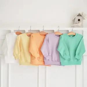 퐁퐁 무지맨투맨 유아동티셔츠 국내산 데일리