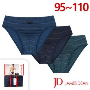[제임스딘]자카드스판 인밴드 삼각팬티3매입세트(JHMPBZ04)95-110/남성브리프