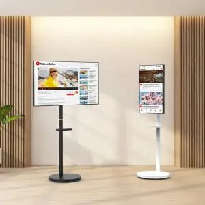 카멜마운트 이동형 스탠딩 모니터 티비 TV 미니 선반 스탠드 SMB32