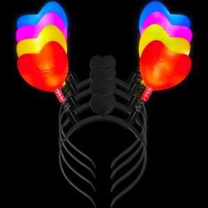 [야광맨]LED 두근두근 하트 머리띠