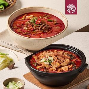 [한촌설렁탕] 더블랙 매운맛세트 내장탕3+육개장3 SET