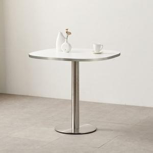 [소담갤러리] 다나에 둥근사각 테이블 식탁 카페 화이트 미드센츄리모던 600