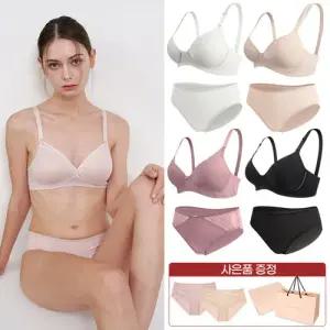 10종세트+세컨팬티2매 라보라 에센셜 여성 속옷 노와이어 브라팬티 10종세트 + 랜덤 팬티 / 선물패키지