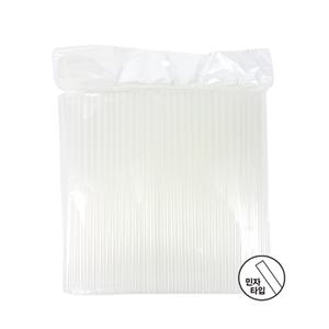 [기타]민자빨대(500p) 화이트 음료빨대 민자빨대 테이크아웃 대용량빨대