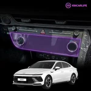 쏘나타 디엣지 튜닝 통합 공조 컨트롤러 액정 보호 필름 지문 방지