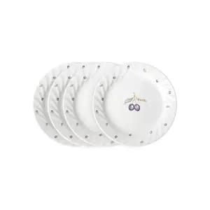 [롯데백화점]코렐 플럼 4p소접시 세트(웨이브)