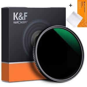 KnF 49mm NANO A ND8-2000 가변 ND 필터 (캡옵션) /렌즈크리너융 AGC Glass  Fader ND8-ND2000 Filter + Cloth