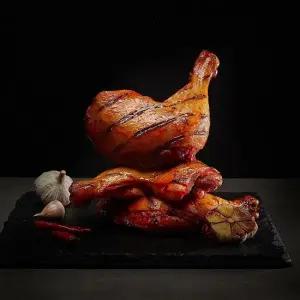 BBQ 통닭다리 바베큐(로스트갈릭맛 9팩, 매콤달콤맛 9팩), 총170gx18팩