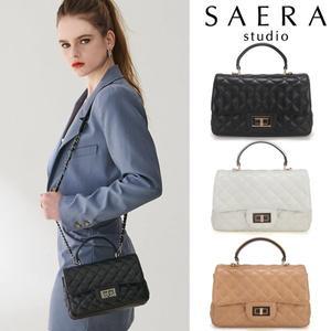 [세라]스튜디오세라 소가죽 퀼팅 탑핸들 플랩백 H22H692 5color
