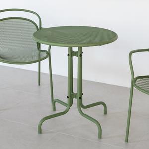 더치 테이블 철제 철재 원형 메쉬망 테라스 야외용 카페 펜션 업소 아웃도