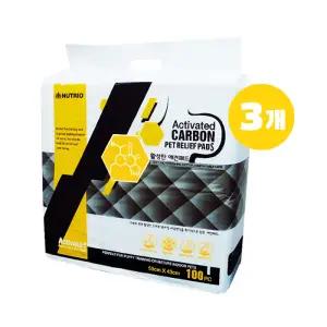 뉴트리오 활성탄패드 100매 3개/배변패드