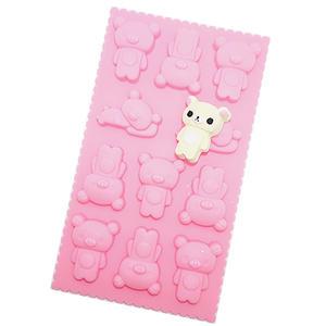 리락쿠마 몰드 [11구] 수제몰드 캔들 아트 공예 베이킹 초콜릿 DIY