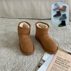 천연 소가죽  여성 양모 어그부츠 고퀄리티 리얼 양털 어그 겨울 따뜻한 숏 털부츠 포근한 방한 신발 슈즈 방한화