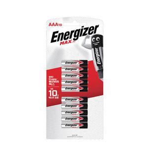 에너자이저 건전지 알카라인 맥스 AAA 10입