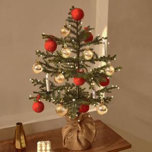 다샵 크리스마스 미니트리 풀세트 아라우카리아 레드 전구 오너먼트 장식 포함