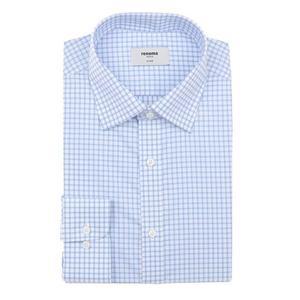 [갤러리아] (레노마셔츠)미니체크 블루 일반핏 긴소매셔츠RZRSG0-043-BU