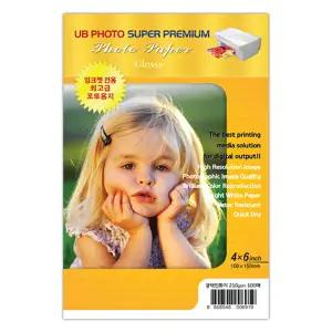 UB포토 광택 잉크젯 포토용지 210g 4X6 300매