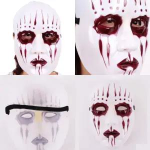 할로윈 무대 연극 분장 플라스틱 가면 1p 마스크 호러 파티 귀신 장식 소품 화이트