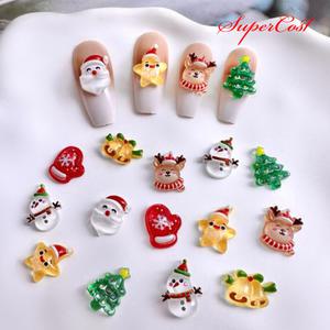 네일아트 귀여운 크리스마스 케릭터파츠 30p 세트 3종
