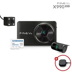 X990 급발진 페달블랙박스 F/F/F 블랙박스 3채널 적외선 128GB 출장장착