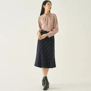 [지센] 플레어 체크 스커트 LFSKNA01_DN