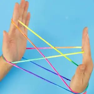 레인보우 실뜨기놀이실 실뜨개줄 82cm 실뜨개실 뜨개질실