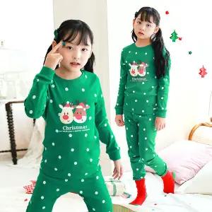 [보리보리/토토와모모]유아 아기 크리스마스 내복 실내복 산타 루돌프 P트윈돌프(30수)