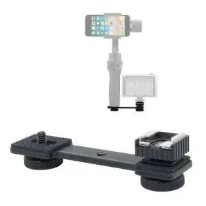 아트박스/본젠 KP-033SP 듀얼 미니 브라켓 마운트+KM-062 핫슈 어댑터 SET