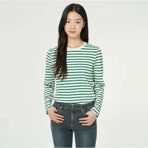 [잠뱅이](김해점)여) 선염 스트라이프 긴팔 티셔츠(세미오버핏) DN3WTS564