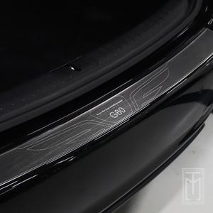 G80 차량 트렁크 리어범퍼 크롬 몰딩 스크래치 방지 보호커버 튜닝용품