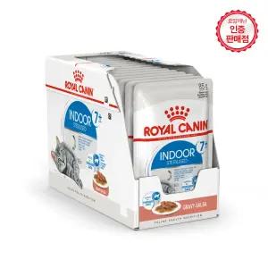 로얄캐닌 고양이사료 인도어 7+ [그레이비] 파우치 85g 12개 (1BOX)