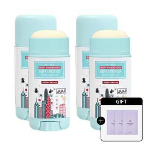 은율 나이트뷰 뽀송 선스틱 15g 2개입 x 2개+[마스크팩 3매증정]