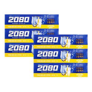 2080 파워쉴드 플러스 골드 스피아민트 치약 140g x6개