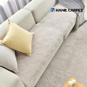 [1+1] 모던퀼팅 극세사 워싱 쇼파패드 3인용 65x160