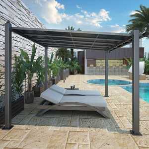 정자 파고라 렉산 지붕 어닝 야외 오두막 조립식 팬션