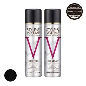 더마클라센 스타일앤 볼륨짱짱 흑채 스프레이 블랙 120ml x2