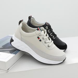 제이슈 소가죽 퍼터 밴드 스트링 스니커즈 4cm