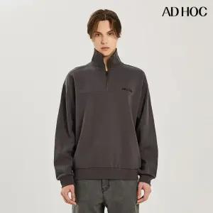 [애드호크] 남여공용 절개 디테일 반집업 티셔츠(HZ9LT81)