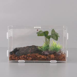 조립형 가로형 20x12x12 (미니) 도마뱀사육장 아크릴사육장 크레스티드게코 도마뱀집 테라리움