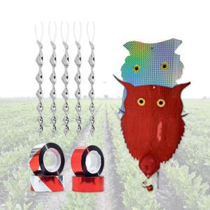 M 버드 야생동물 새퇴치 빤짝이 반사 회전 방조 은박 테이프 조류퇴치 회전 막대 바람개비 스파이크 논 밭