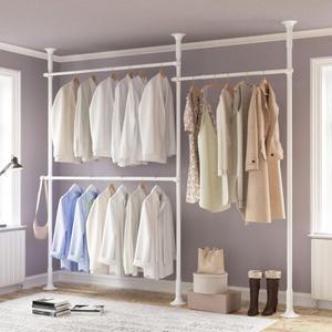 고정식 튼튼한행거 헹거 3단 38mm (올화이트)