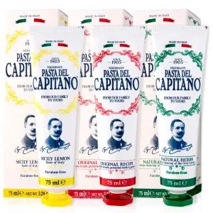 카피타노 1905 내추럴허브치약+시칠리치약(레몬향)+오리지널 레시피 치약 75ml