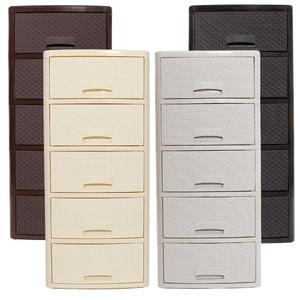 4654 5단 라탄 서랍장 플라스틱서랍장 수납장 사물함