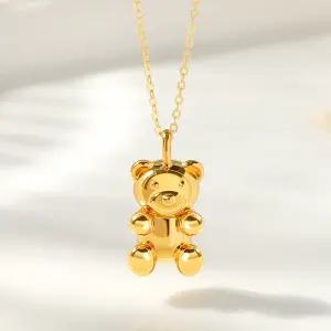 [골드팡] 24k 순금 통통젤리곰 펜던트