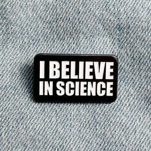 BC303 나는 과학을 믿는다 과학 뱃지 브로치